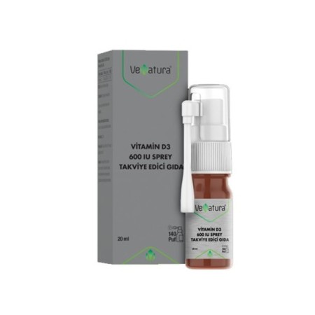 VeNatura Vitamin D3 600 IU Sprey Takviye Edici Gıda 20 ml