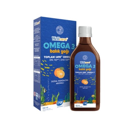 Wellcare Omega 3 Uniq 150 ml Takviye Edici Gıda