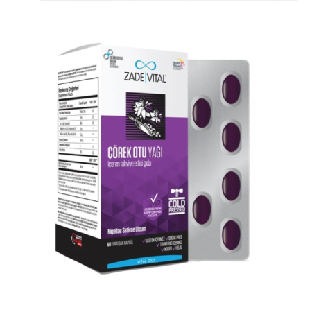 Zade Vital Çörek Otu Yağı Blister 60 Kapsül