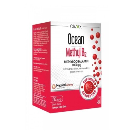Orzax Ocean Methyl B12 10 ml - Takviye Edici Gıda