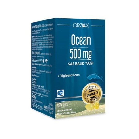 Ocean 500 mg 60 Kapsül Balık Yağı