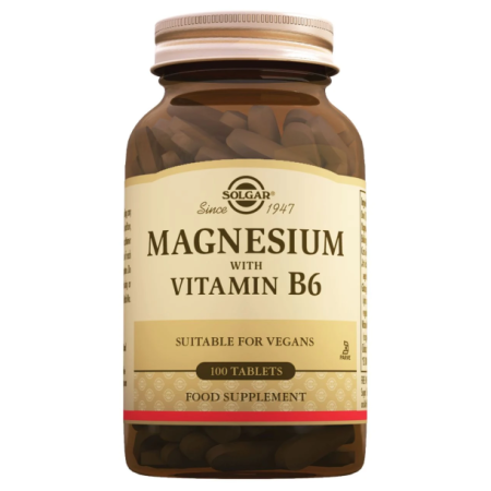 Solgar Magnesium With Vitamin B6 100 Tablet