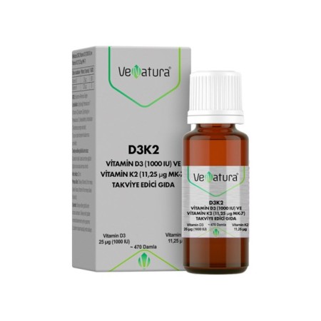 Venatura Vitamin D3 Menaquinon 7 20 ml Damla