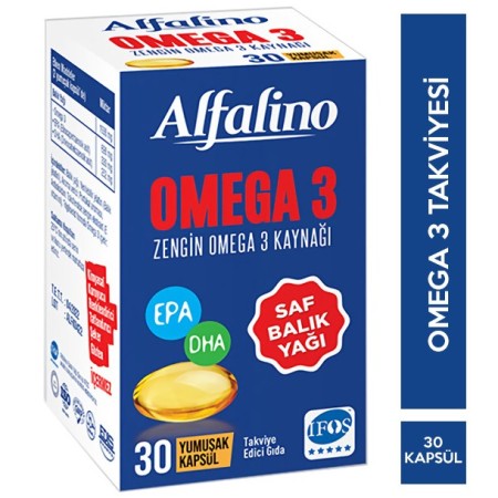 Alfalino 30 Kapsül Omega 3 Balık Yağı