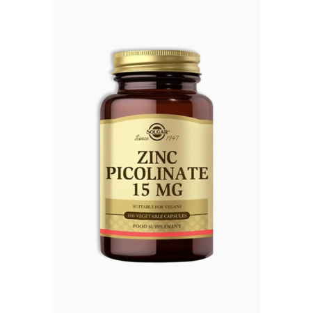 Solgar Zinc Picolinate 15 mg 100 Kapsül