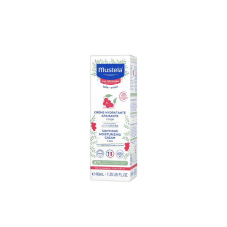 Mustela Soothing Moisturizing Çok Hassas Ciltler için Rahatlatıcı Yüz Kremi 40 ml