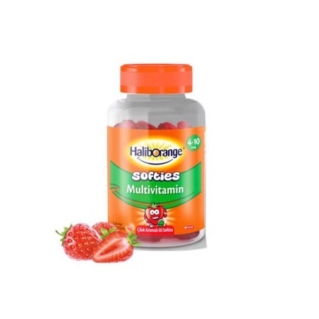 Haliborange Çilek Aromalı Multivitamin 60 Kapsül