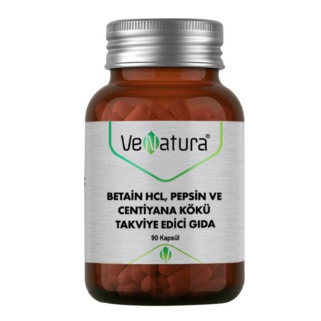 Venatura Betain HCL Pepsin Centiyana Kökü 90 Tablet