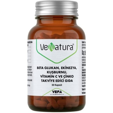 Venatura Beta Glukan Ekinezya Kuşburnu Vitamin C Çinko 30 Kapsül