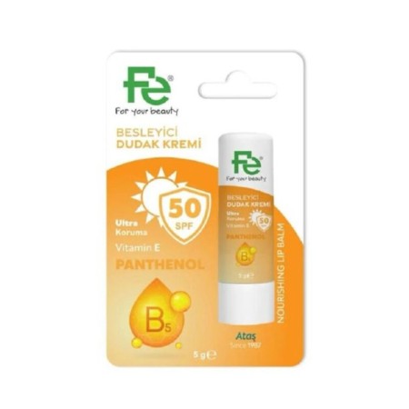 Fe Besleyici Dudak Kremi SPF50 Panthenol 5gr 