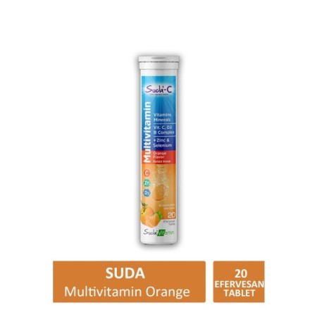 Suda-C Multivitamin Vitamin C 1000 mg Portakal Aromalı 20 Saşe