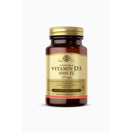 Solgar Chewable Vitamin D3 1000 IU 100 Tablet