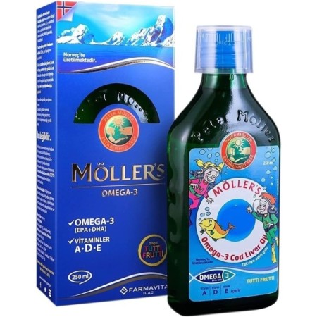 Möllers Omega-3 Balık Yağı Sıvı Formu 250 ml