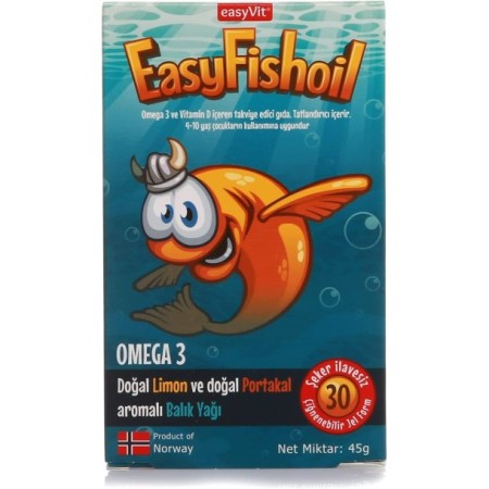 EasyFishoil Omega 3 30lu Çiğnenebilir Jel Tablet