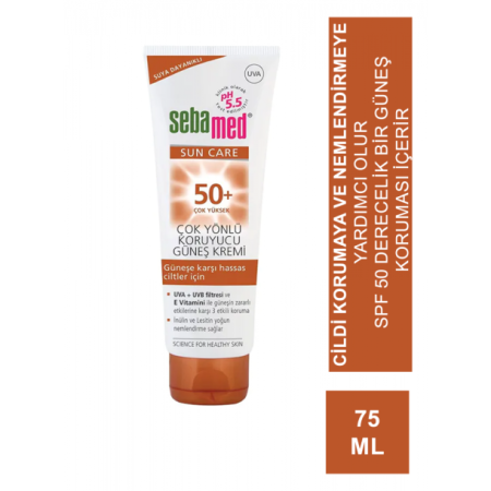 Sebamed Sun Cream 75 ml Spf50+ Çok Yönlü Koruyucu Güneş Kremi