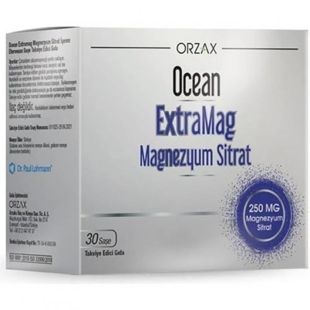 Ocean Extramag Magnezyum Sitrat 30 Efervesan Saşe