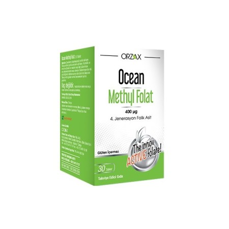 Orzax Ocean Methyl Folat 30 Tablet