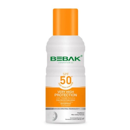 Bebak Spf50+ Yüksek Koruma Etkili Güneş Koruyucu Sprey 150 ml