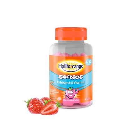 Haliborange Softies Kalsiyum ve D Vitamini 60 Çiğneme Tablet