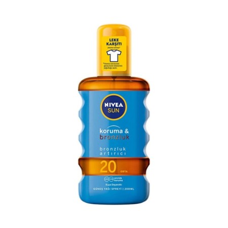 Nivea Sun Koruma ve Bronzluk SPF20 Güneş Yağı 200 ml