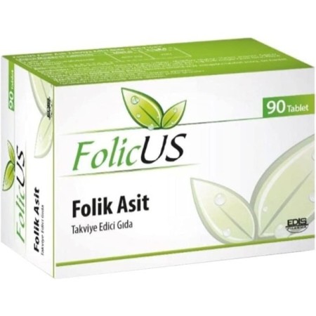 Aktif Folic Us Folik Asit Takviye Edici Gıda 90 Tablet