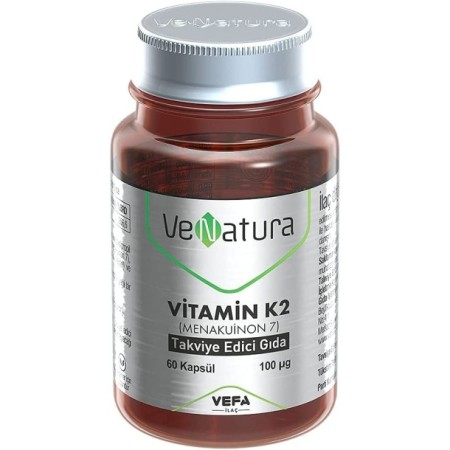 VeNatura Vitamin K2 (Menakuinon 7) Takviye Edici Gıda 60 Kapsül