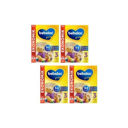 Bebelac 3 Devam Sütü 800 gr X 4 Adet
