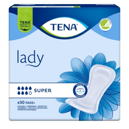 TENA Lady Super, Kadın Mesane Pedi, 7 Damla, 30’lu Paket