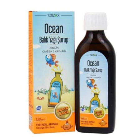 Ocean Portakal Aromalı 150 ml Balık Yağı Şurupu