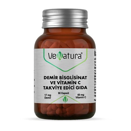 Venatura Demir Bisglisinat Vitamin C 90 Kapsül