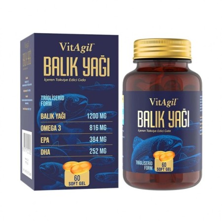 Vitagil Omega 3 1200 Balık Yağı 60 Softgel
