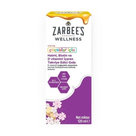 Zarbee’s Wellness Hatmi Biotin ve D Vitamini Çocuklar İçin Sıvı 120