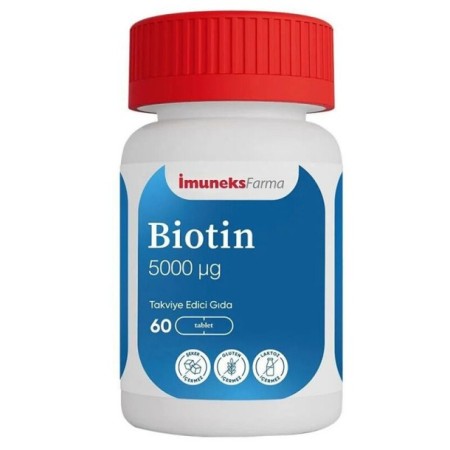 İmuneks Farma Biotin 5000µg 60 Tablet