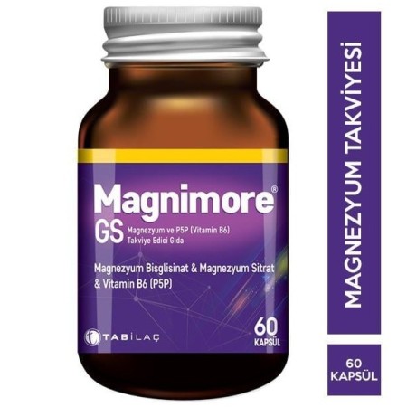 Magnimore GS Magnezyum ve P5P(Vitamin B6) 60 Tablet