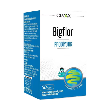 Orzax Bigflor Probiyotik 30 Kapsül