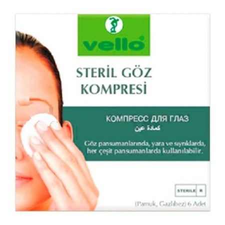 Vello Steril Göz Pedi Büyük Boy 5 Adet