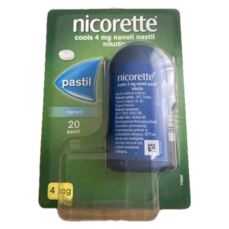 Nicorette Cools 4 mg Naneli Pastil 20 Adet