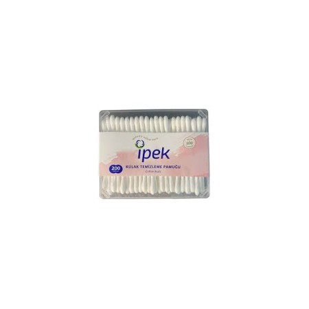 İpek Kulak Temizleme Pamuğu 200 Adet Kare Kutu