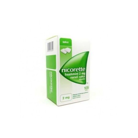 Nicorette Freshmint 2 mg 105 Adet Naneli Nikotin Sakızı