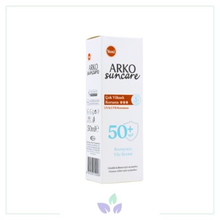 Arko Suncare Güneş Koruyucu Yüz Kremi Spf 50+ 50 ml