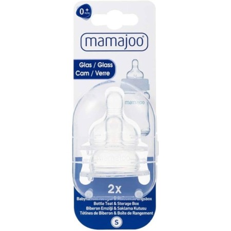 Mamajoo Cam Biberon Emziği S No.1 0 ay + & Saklama Kutusu