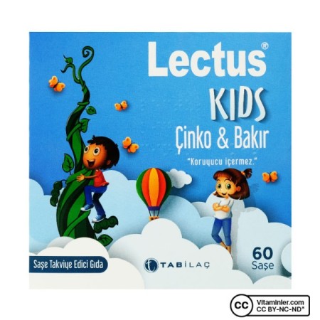 Tab Lectus Kids Çinko ve Bakır 60 Saşe