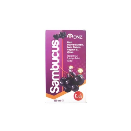 Dnz Sambucus Kara Mürver Ekstresi Beta Glukan Çinko Şurubu 125 Ml