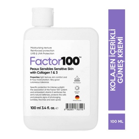 Factor 100 Güneş Kremi SPF50 100 ML
