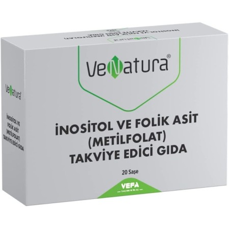 Venatura İnositol Folik Asit Metilfolat 20 Saşe