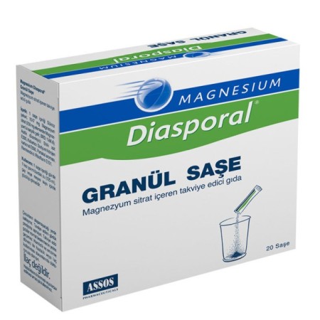 Magnesium Diasporal Granul Saşe 20 Poşet