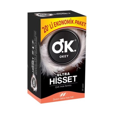 Okey Prezervatif Ultra Hisset 20li - Ekonomik Paket
