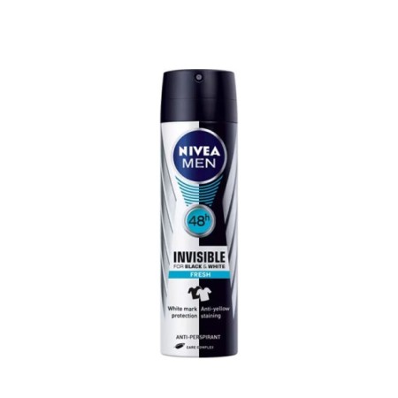 Nivea Men Black- White Invisible Deodorant 150 ml