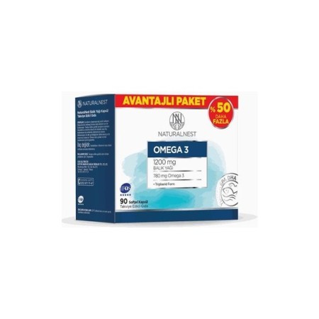 Naturalnest Omega 3 Takviye Edici Gıda 90 Kapsül - Avantajlı Paket