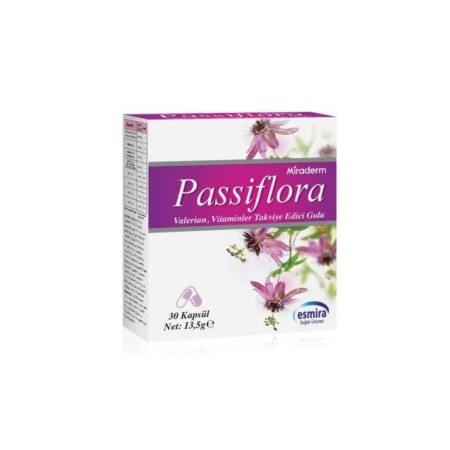Miraderm Passiflora Takviye Edici Gıda 30 Kapsül